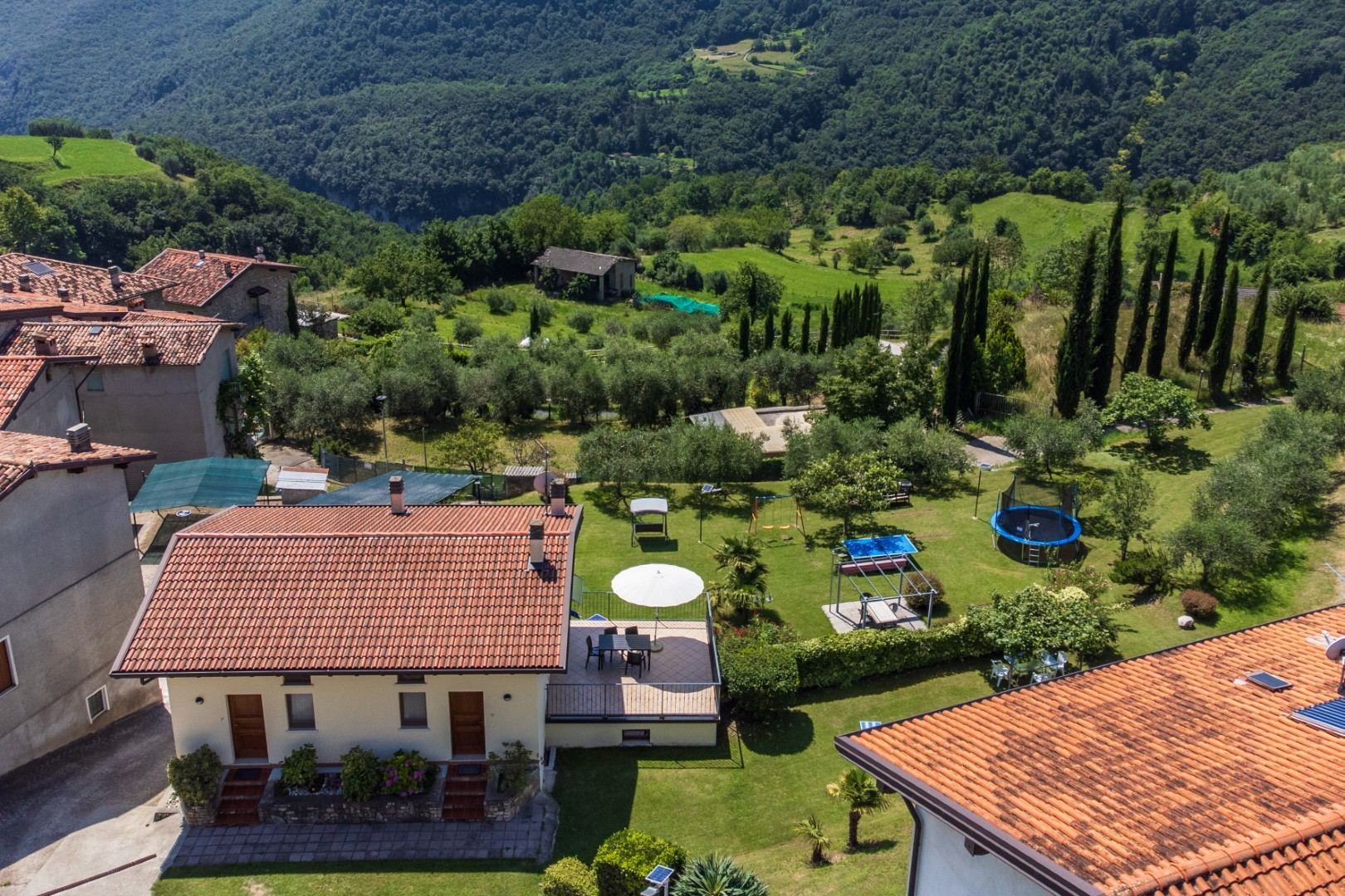 Il giardino comune visto dall'alto